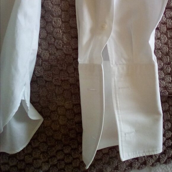 Ermenegildo Zegna Trofeo Dress Shirt Men’s  White Trofeo French Cuff 47 18 1/2 - Picture 5 of 13